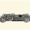 1930 Bentley 'Le Mans' - Illustrated by Pierre Dumont