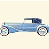 1930 Stutz DV-32 Hibbard and Darrin Convertible Victoria - Illustrated by Pierre Dumont