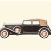 1933 Cadillac V-16 - Illustrated by Pierre Dumont
