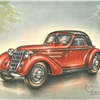 1937 Wanderer Type W25 Sports Cabriolet: Illustrated by Piet Olyslager