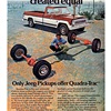 '74 Jeep Truck Ad – All pickups are not created equal – Only Jeep Pickups offer Quadra-Trac™