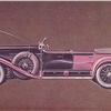 1929 Cadillac Series 341-B Sport Phaeton — 'Shrimp Boat': Artwork by Count Alexis de Sakhnoffsky