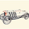 1910 Blitzen Benz (Barney Oldfield 131.72 mph): Illustrated by Piet Olyslager