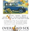Overland Six Sedan Ad (October, 1925) – In size - beauty - luxury - power - proce - in sheer excellence at low cost - this fine Six easily leads its field
