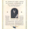 "70" Willys-Knight Six Ad (February, 1927) – As America's Best Loved Authoress Expresses It  – "Next to my favorite saddle horse give me this spirited Willys-Knight Six"