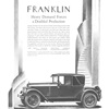Franklin Ad (October, 1925): Series 11 New Coupe Styled by de Causse – Illustrated by Everett Henry