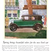 Ford Model A Fordor Sedan Ad (June, 1929) – Spring brings beautiful colors for the new Ford car