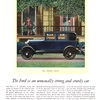 Ford Model A Fordor Sedan Ad (November, 1929) – The Ford is an unusually strong and sturdy car