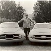 Abarth 1100 Ghia (VIN 205-104), built toghether with her twin based on a Simca Chassis (Simca on the left)