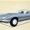 Chevrolet Corvair Testudo (Bertone), 1963 - Design Sketch by Giugiaro