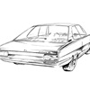 Jaguar FT Coupé (Bertone), 1966 - Design Sketch by Marcello Gandini