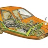 Bond Bug – Cutaway