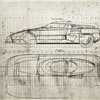 ItalDesign Aztec, 1988 - Technical Drawing