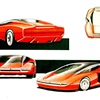 Ferrari Mythos (Pininfarina), 1989 - Design Sketches