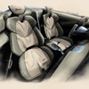 Pagani Alisea Concept (IED), 2024 – Design Sketch – Interior