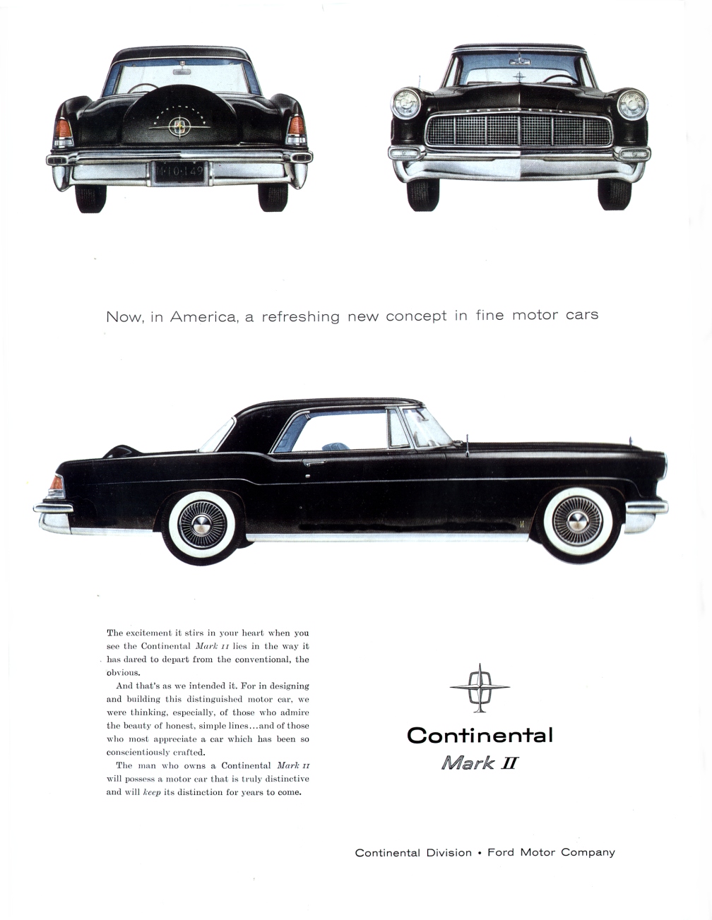 Continental Mark II Ad, 1956