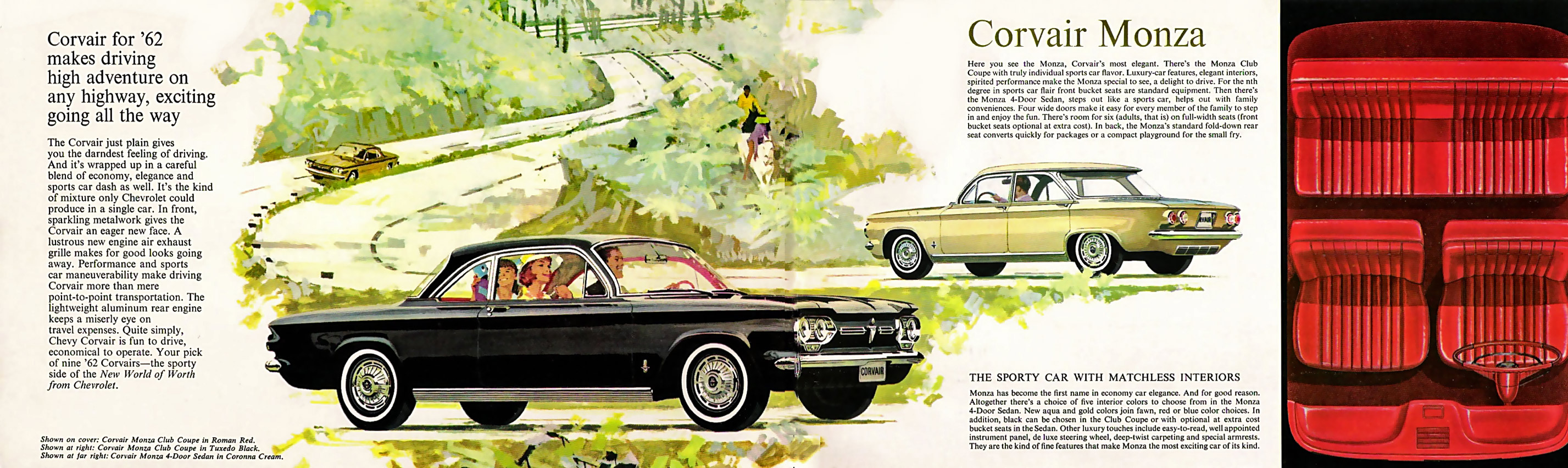 Chevrolet Corvair, 1962 - Monza Club Coupe, Monza 4-Door Sedan