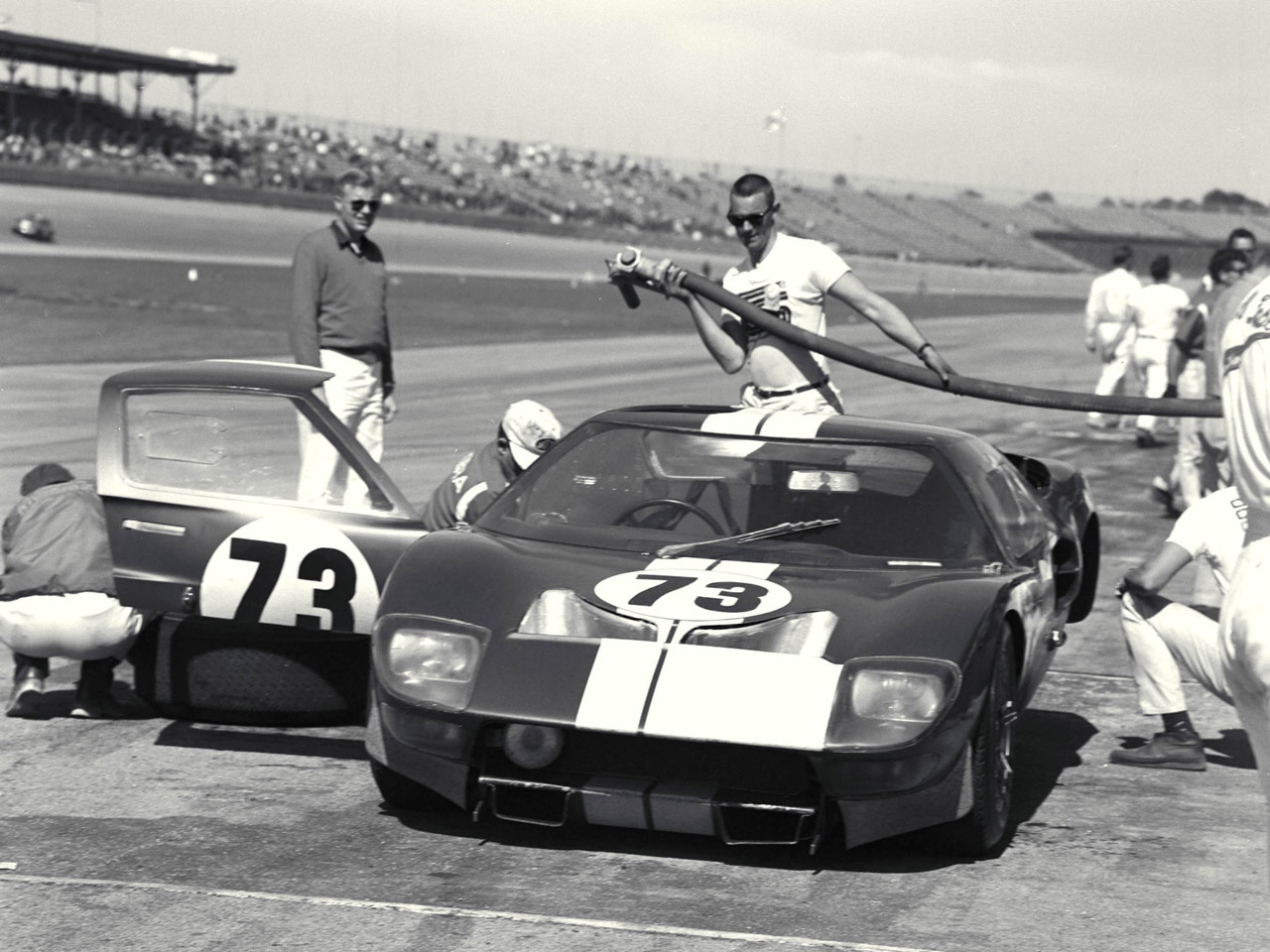 Daytona Continental 2,000 km Race, Daytona, FL, 1965. Ken Miles/Lloyd Ruby in the winning Shelby Ford GT40.