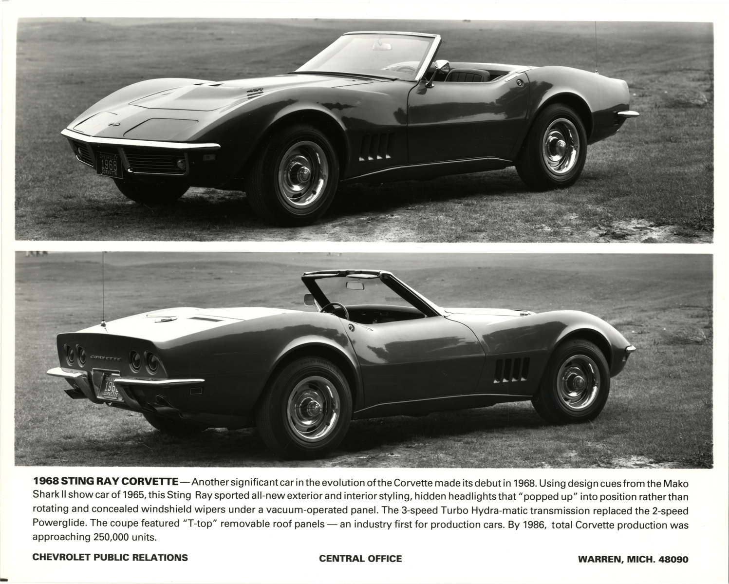 Chevrolet Corvette Sting Ray Convertible, 1968
