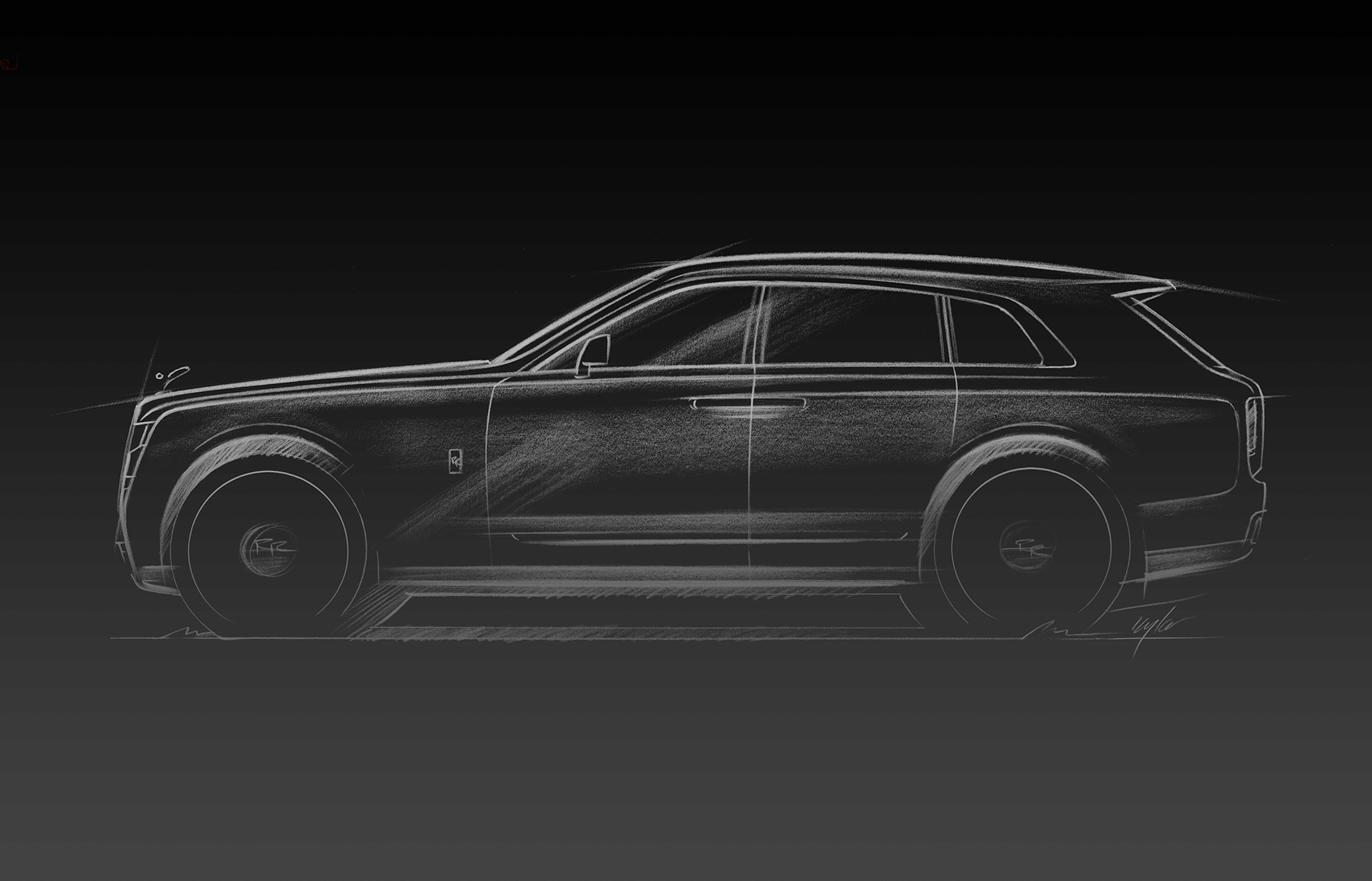 Rolls-Royce Cullinan, 2018 - Design Sketch