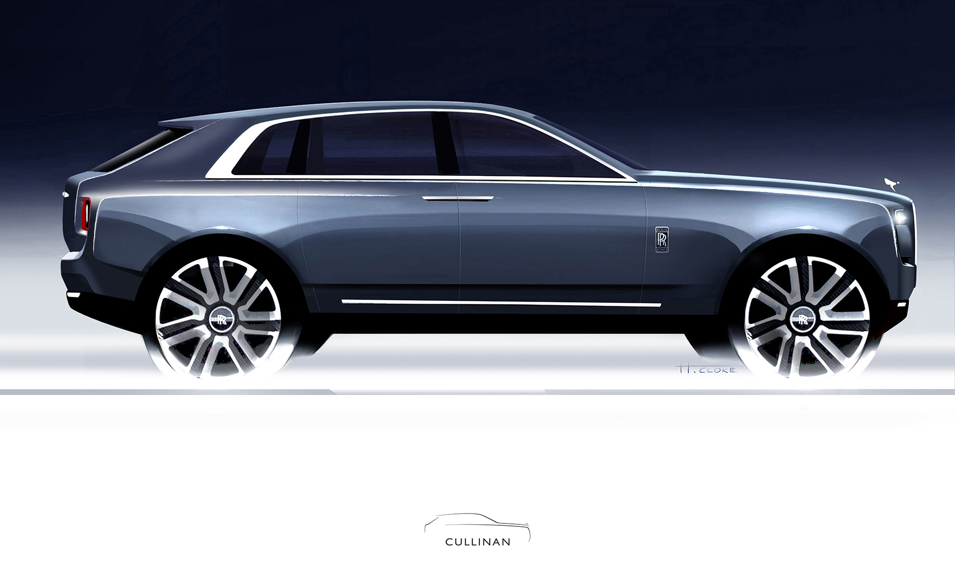 Rolls-Royce Cullinan, 2018 - Design Sketch