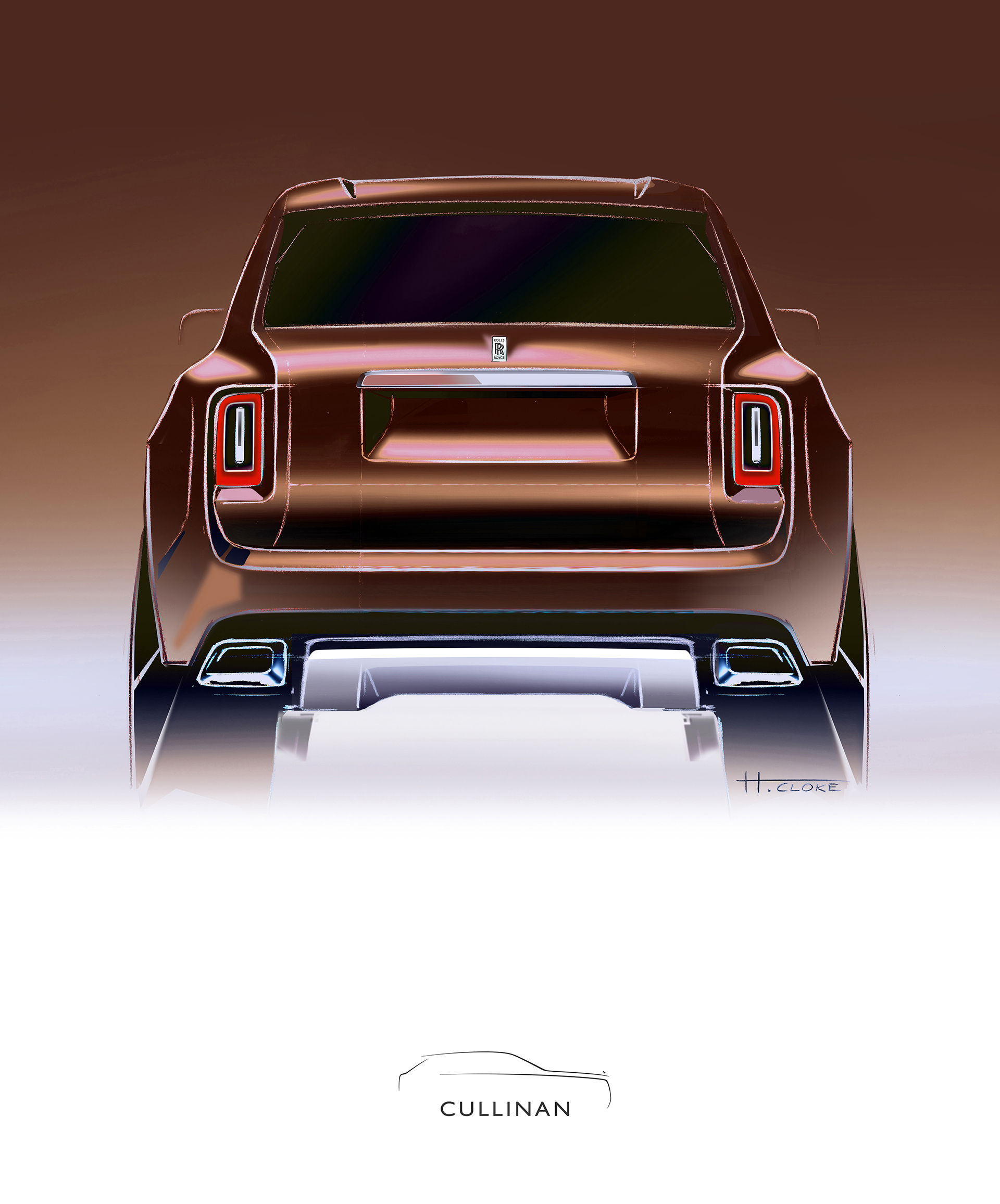 Rolls-Royce Cullinan, 2018 - Design Sketch