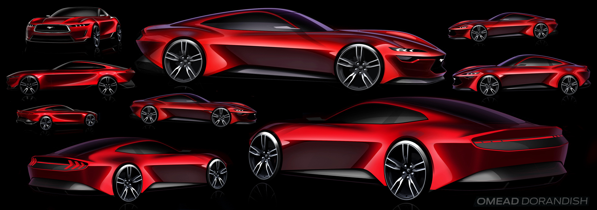 Ford Mustang, 2024 – Design Sketch