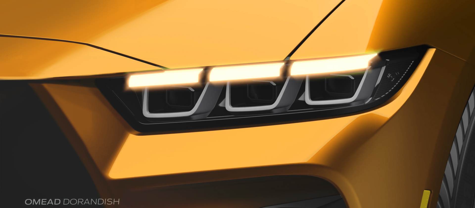Ford Mustang, 2024 – Design Sketch