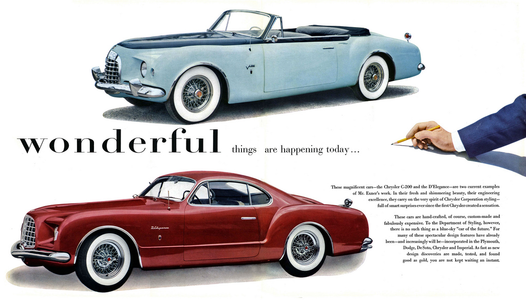 1952 Chrysler C-200 & 1953 hrysler D'Elegance