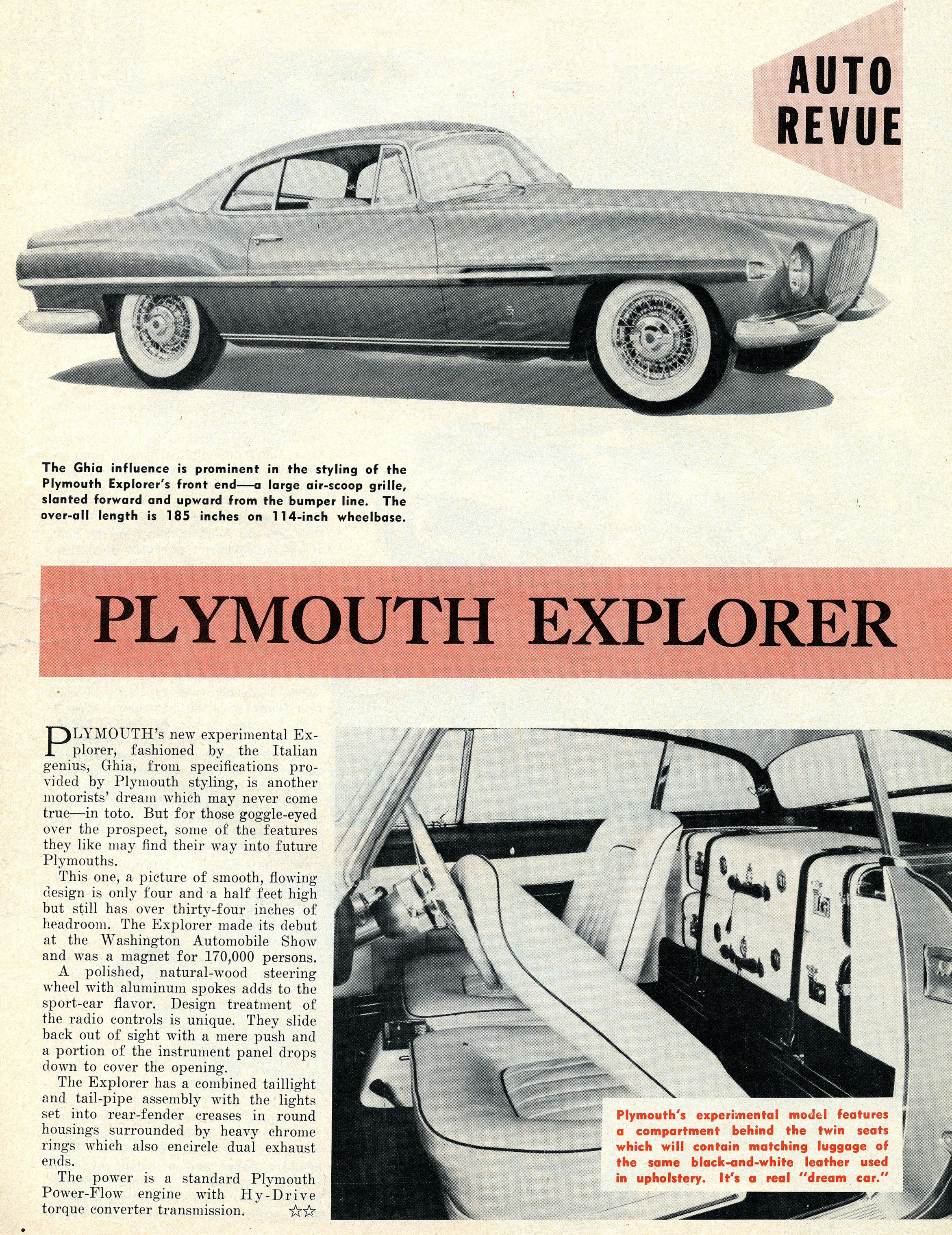 Plymouth Explorer Special (Ghia), 1954