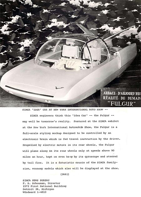 Simca Fulgur, 1958