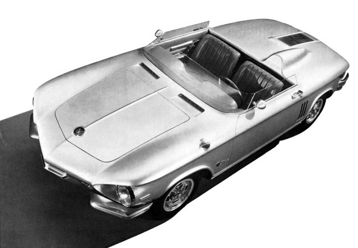 Chevrolet Corvair Super Spyder, 1962 - Uses the Corvair convertible shell but the wheelbase is 15 inches shorter.