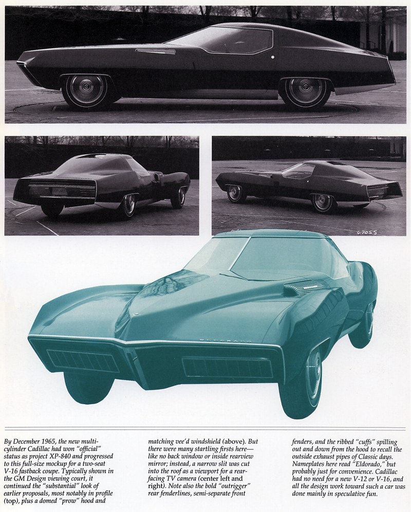 Cadillac ХР-840 Eldorado Fastback, 1965