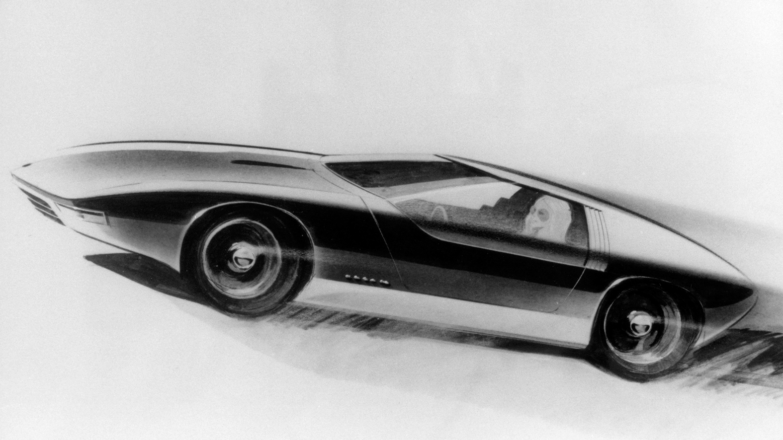 Opel CD, 1969 - Design sketch