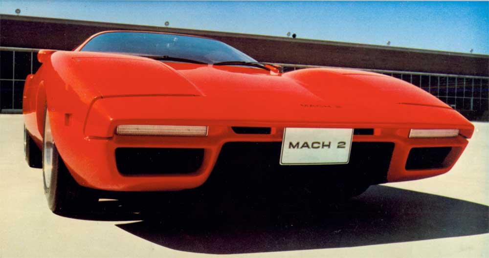 Ford Mach II, 1970 – Futuristic front end.