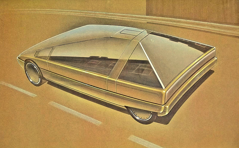 Citroen Karin, 1980 - Design sketch by Trevor Fiore