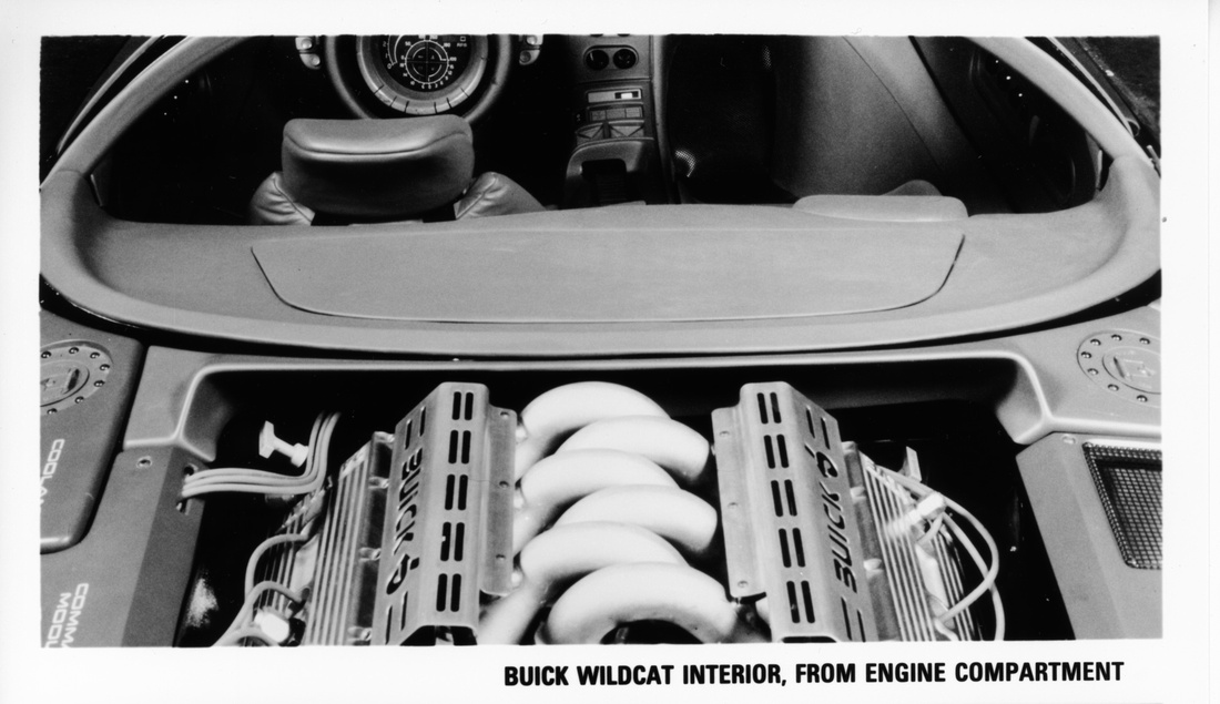 Buick WildCat, 1985 - Interior, from engine compartment