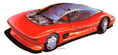Рисунок А. Захарова - Buick WildCat, 1985