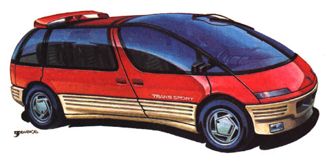 Pontiac Trans Sport, 1986 - Рисунок А. Захарова