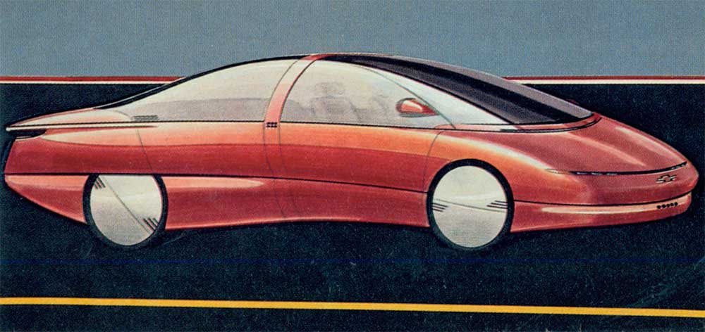 Chevrolet Venture, 1988 - Design Sketch. Automotive News, January 1988.