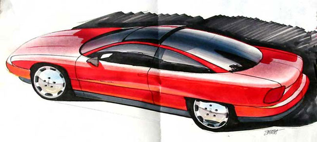 Oldsmobile Achieva - Design Sketch