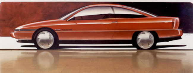 Early Achieva full-size airbrush rendering