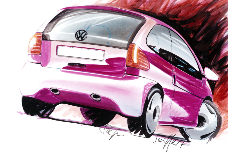 Volkswagen Chico, 1992 - Design Sketch by Stefan Seiffert