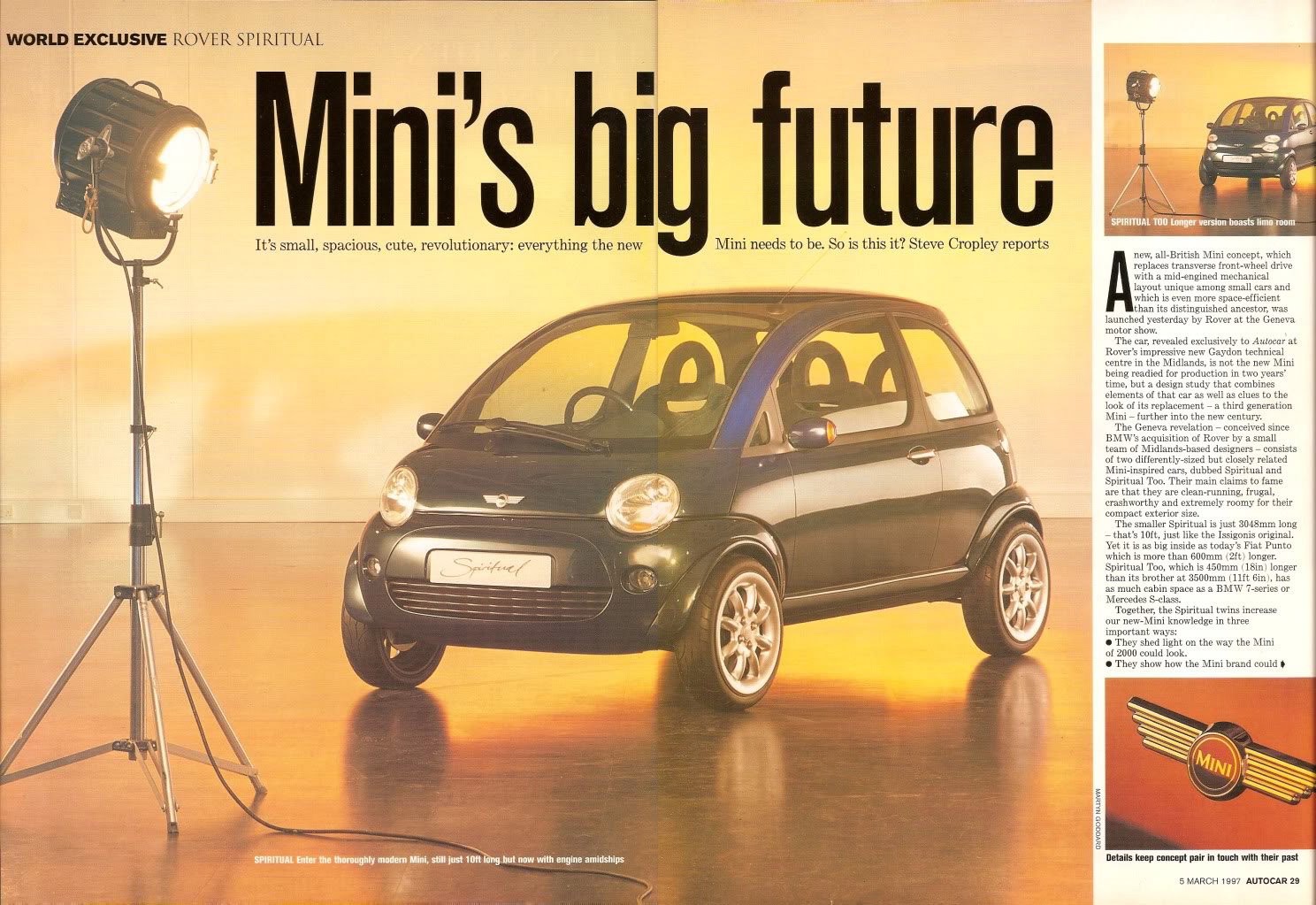 Rover Spiritual - Autocar 5, March 1997
