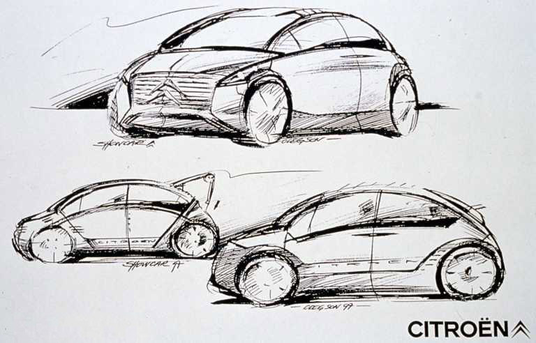 Citroen C-3 Concept, 1998 - Design Sketch