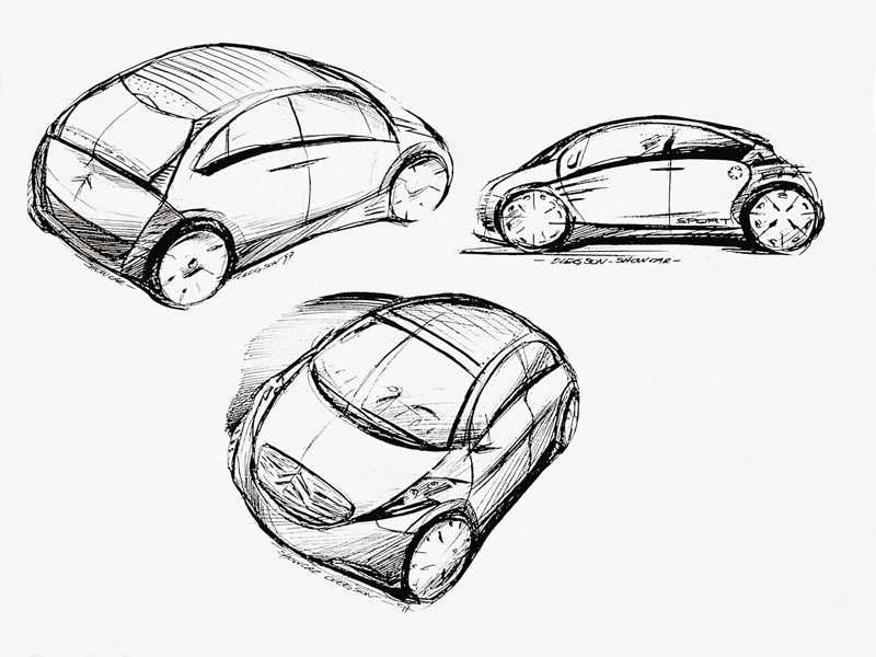 Citroen C-3 Concept, 1998 - Design Sketch