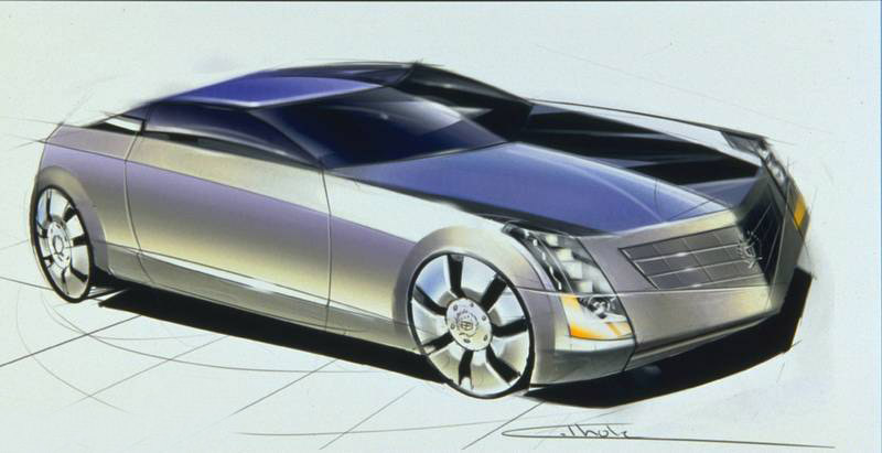 Cadillac Evoq Concept, 1999 - Design Sketch