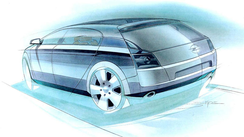 Opel Signum<sup>2</sup> Concept, 2001 - Design Sketch