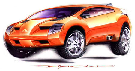 Mitsubishi RPM 7000, 2001 - Design Sketch