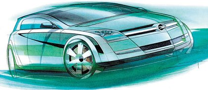Opel Signum<sup>2</sup> Concept, 2001 - Design Sketch